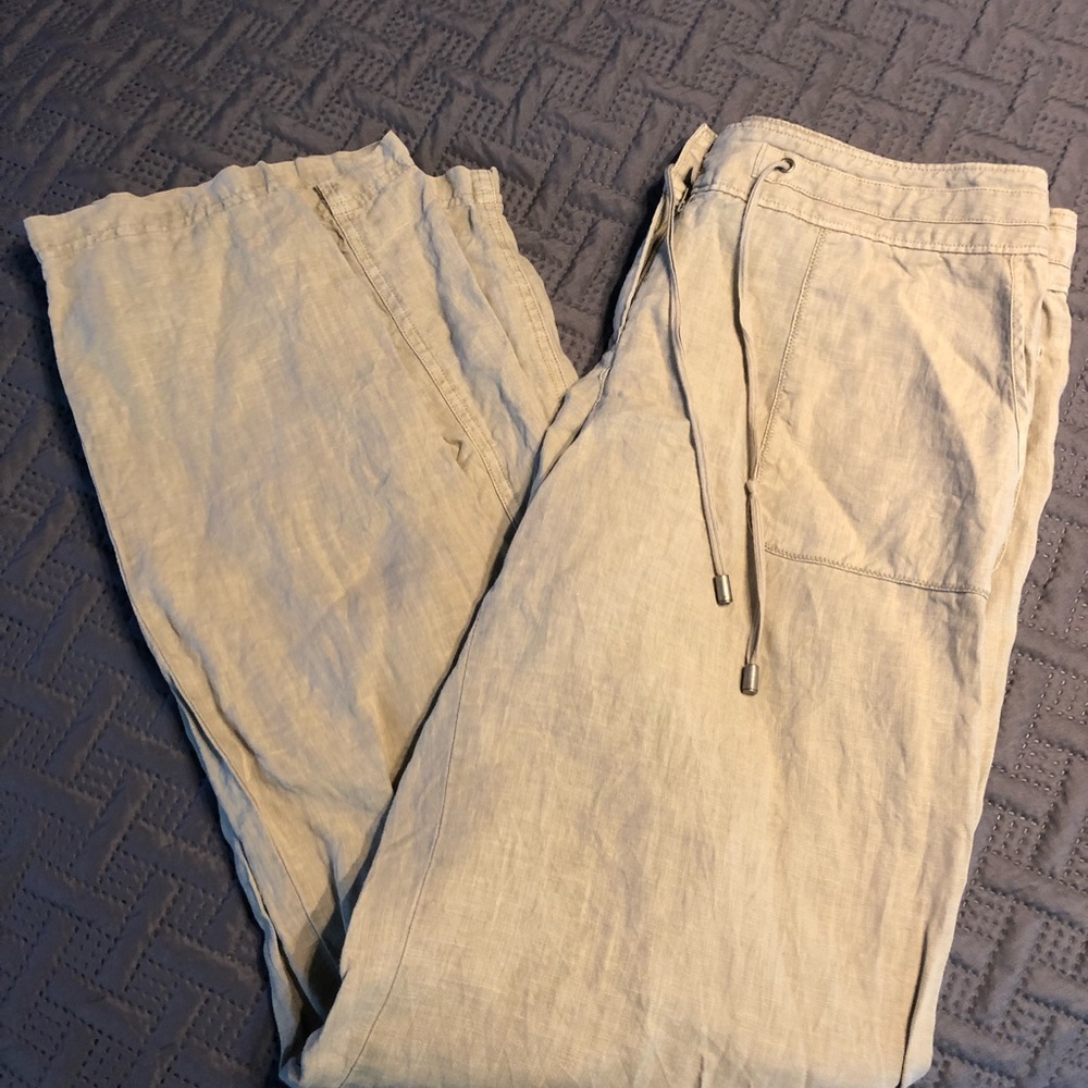 Tommy Bahama loose fitting Linen pants. Two pair!!
